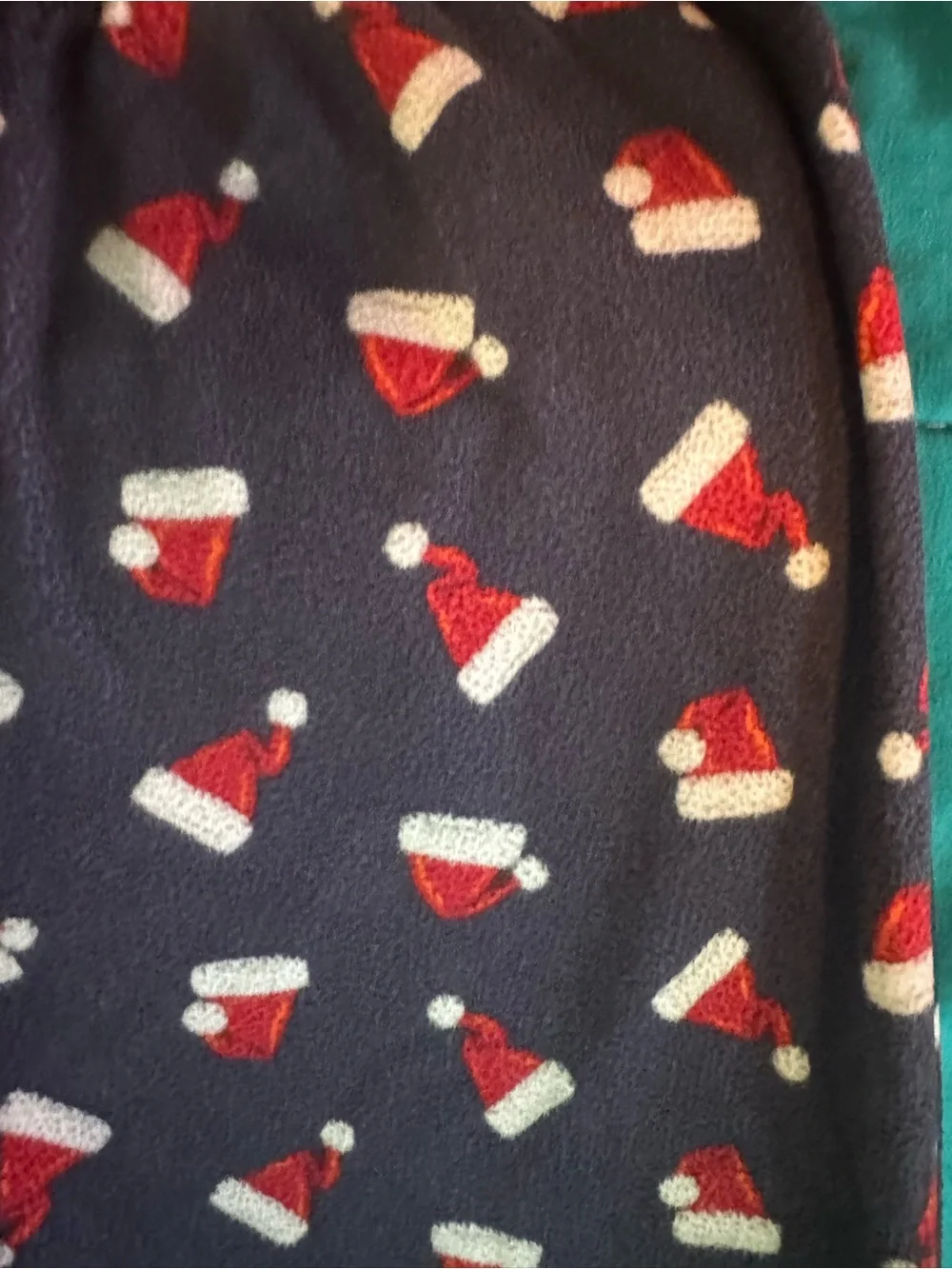 Old Navy Navy and Red Santa Print Kids Pajama Set
